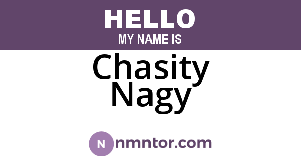 Chasity Nagy