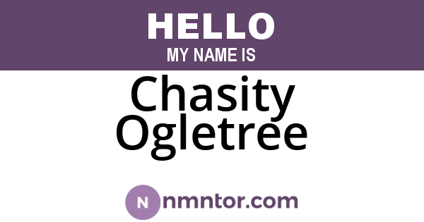 Chasity Ogletree
