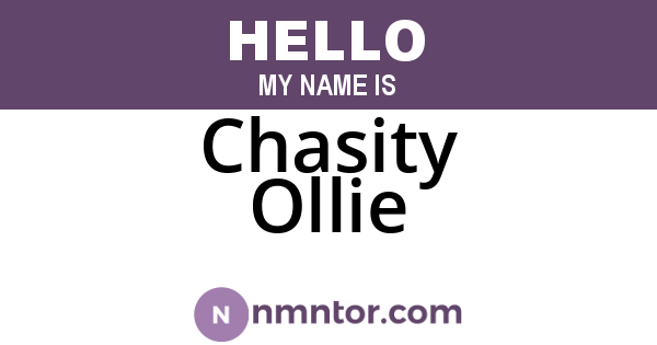 Chasity Ollie