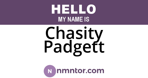 Chasity Padgett