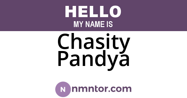 Chasity Pandya