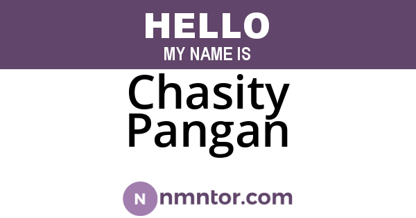 Chasity Pangan