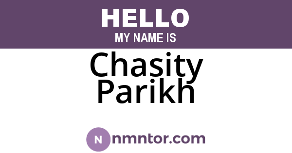 Chasity Parikh