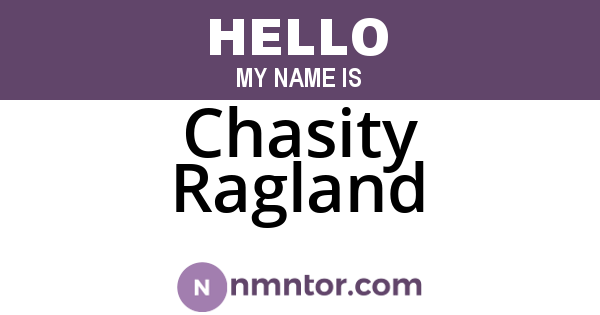 Chasity Ragland