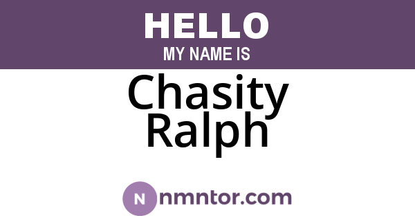 Chasity Ralph