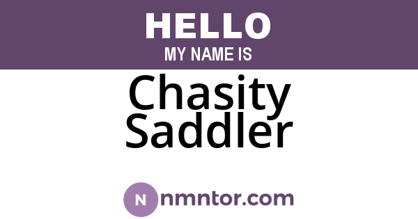 Chasity Saddler