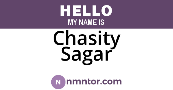 Chasity Sagar
