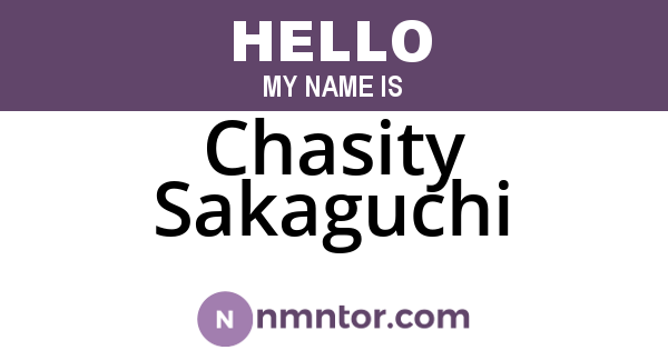 Chasity Sakaguchi