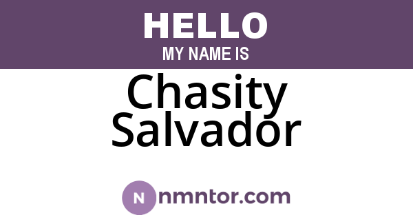 Chasity Salvador