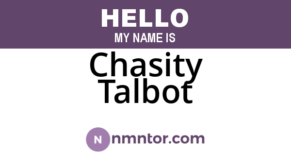 Chasity Talbot