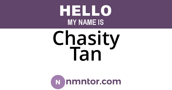 Chasity Tan