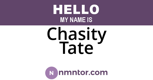 Chasity Tate