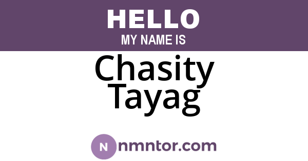 Chasity Tayag
