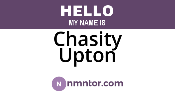 Chasity Upton