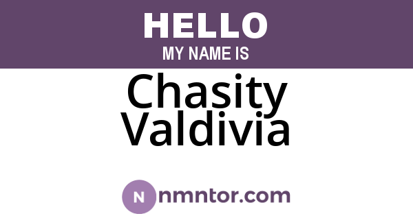 Chasity Valdivia