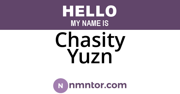 Chasity Yuzn