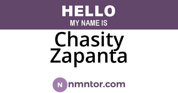 Chasity Zapanta