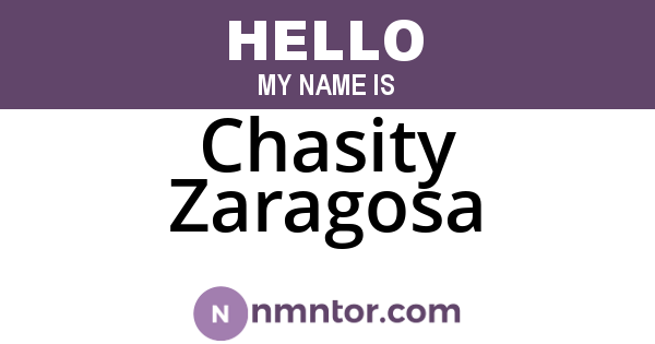 Chasity Zaragosa