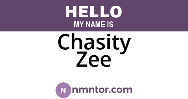 Chasity Zee
