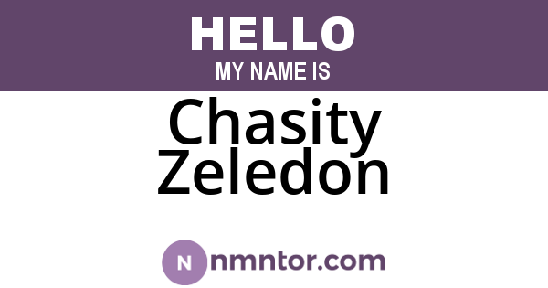 Chasity Zeledon