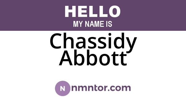 Chassidy Abbott