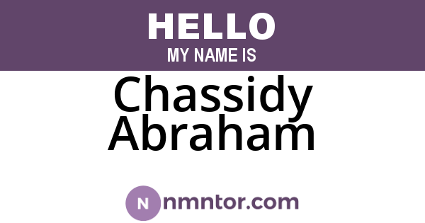Chassidy Abraham