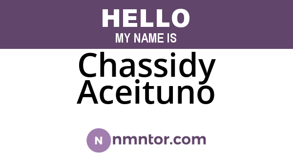 Chassidy Aceituno