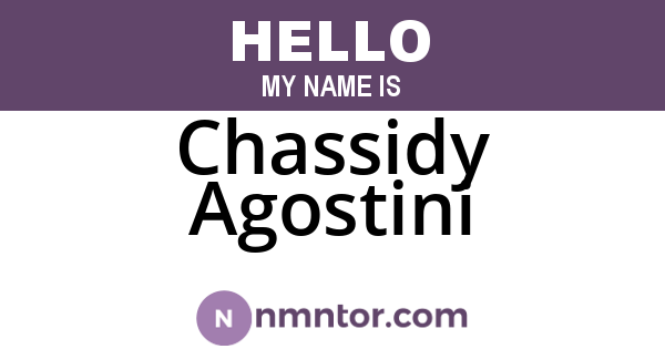 Chassidy Agostini