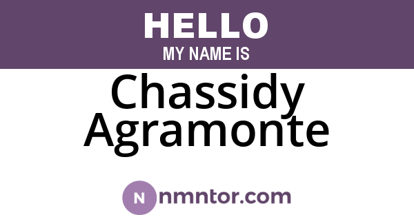 Chassidy Agramonte