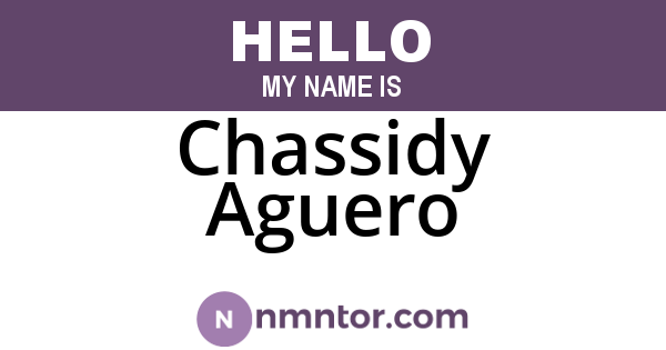 Chassidy Aguero