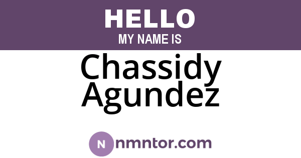 Chassidy Agundez