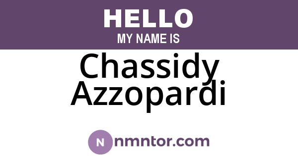 Chassidy Azzopardi