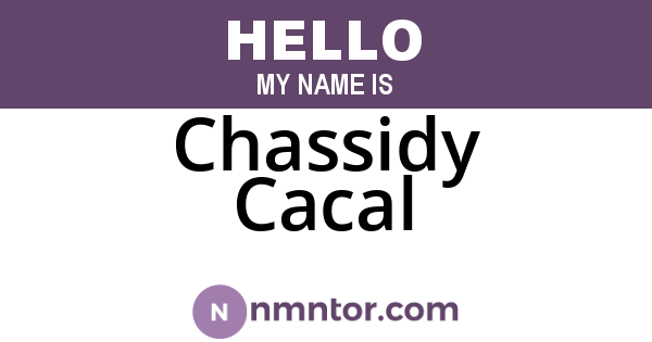 Chassidy Cacal