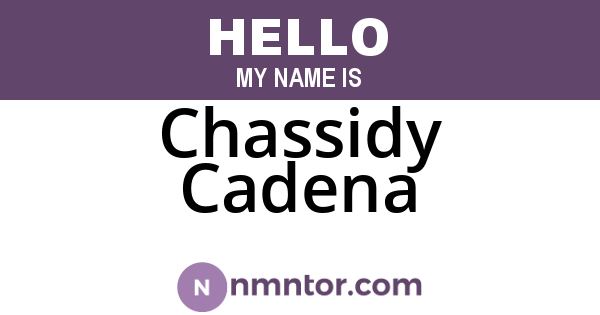Chassidy Cadena