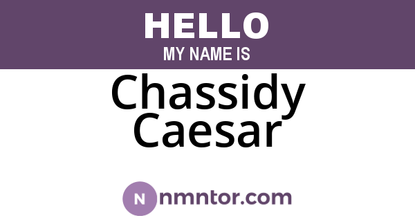 Chassidy Caesar
