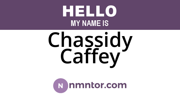 Chassidy Caffey