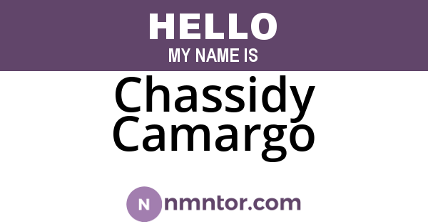 Chassidy Camargo