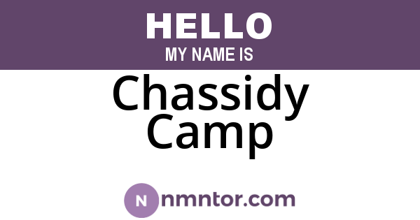 Chassidy Camp