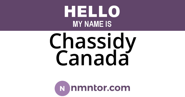 Chassidy Canada