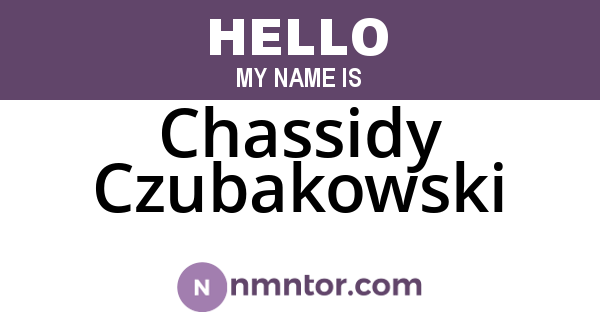 Chassidy Czubakowski