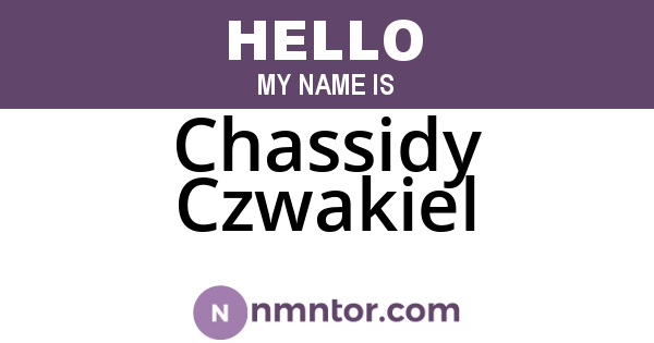 Chassidy Czwakiel