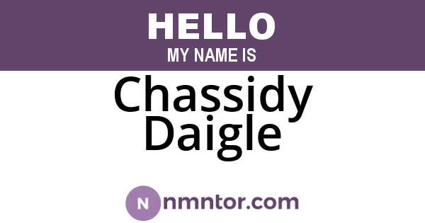 Chassidy Daigle