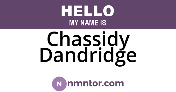 Chassidy Dandridge