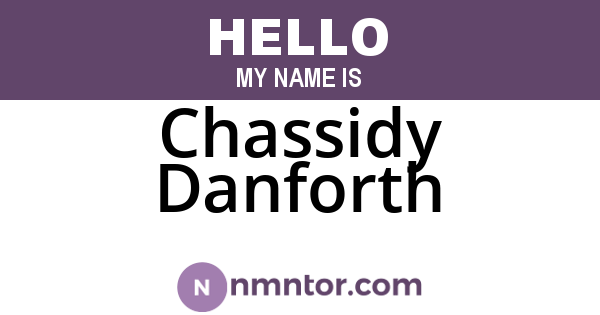 Chassidy Danforth