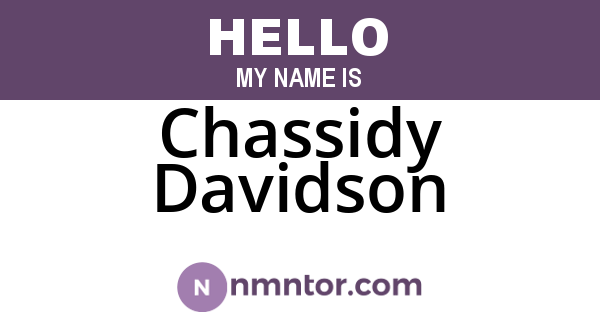 Chassidy Davidson