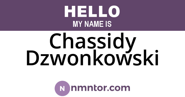 Chassidy Dzwonkowski