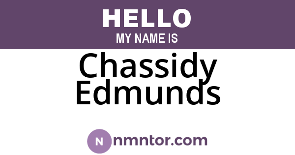 Chassidy Edmunds