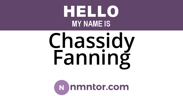 Chassidy Fanning