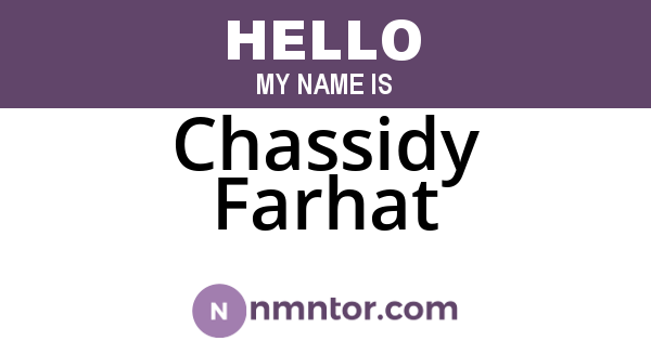 Chassidy Farhat