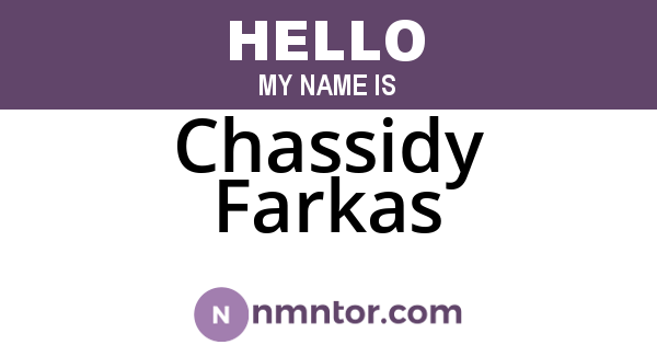 Chassidy Farkas